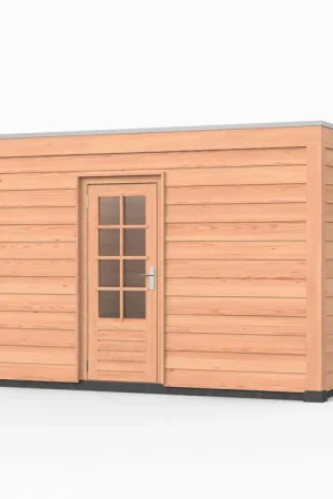 Tijdelijk Beschikbaar Douglas overkapping, 400 x 400, met schuur, Westwood Elegant